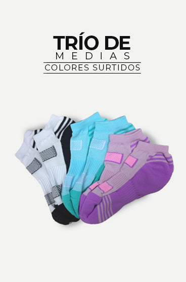 Medias Talonera Dama x 3