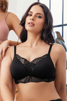 Brasier Triangular Lycra Y Encaje